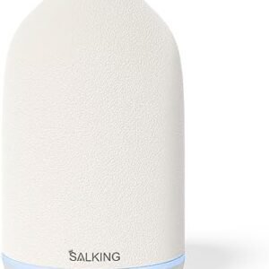 SALKING Humidificador Difusor de Aceites Esenciales Cerámica,Difusores de Aromaterapia Ultrasónicos con Temporizadores, Ajustables en Modo de Niebla,para el Hogar del Dormitorio de Oficina (150 ml)