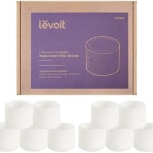 LEVOIT Filtro de Repuesto para Humidificador, Captura las Partículas Finas del Depósito de Agua para Mejorar la Eficacia de la Humidificación, Compatible con Levoit Humidificador, Paquete de 10