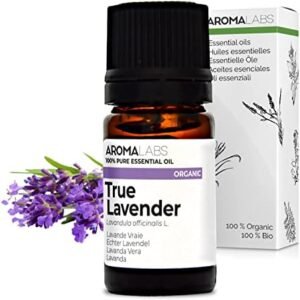 BIO - Aceite Esencial LAVANDA - 5mL - 100% Puro, Natural, Quimiotipado y Certificado AB - AROMA LABS (Marca Francesa)